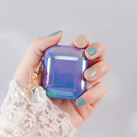 NEW Shell Hard Apple Airpods 1 2 Pro Keychain case - Picture 5 of 5